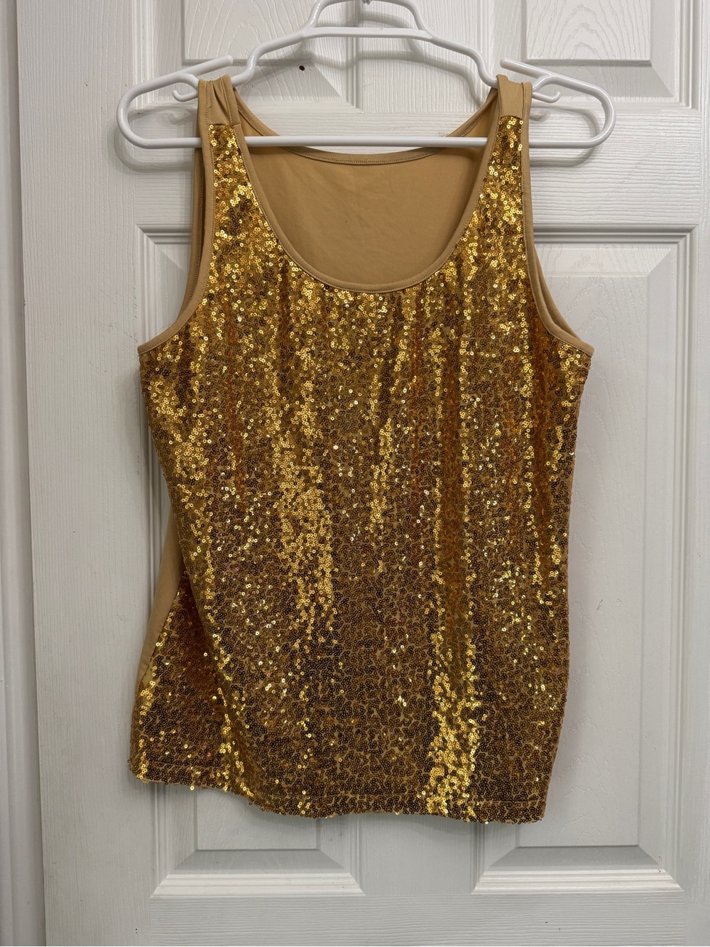 Gold Sequin XL Tank Top